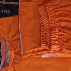 2pc flux leather set Orange size large